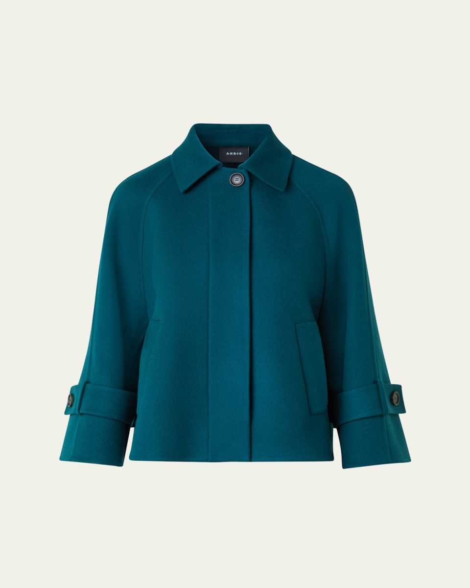 Alisa Cashmere Double-Face A-Line Jacket